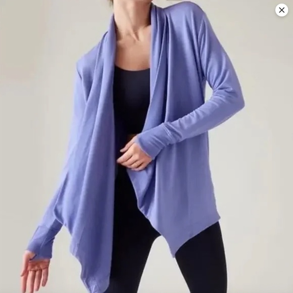Athleta Pranayama Cardigan Wrap - Purple - Picture 2 of 9